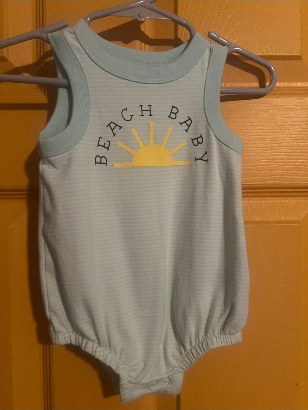3-6 MONTHS BABY BEACH BABY CAT & JACK ONESIE